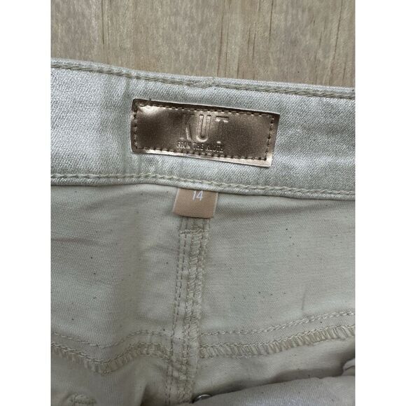 Kut from the Kloth "Charlize" High Rise Cigarette Leg-Champagne Sz 14 KP1738MA4 - Picture 4 of 7